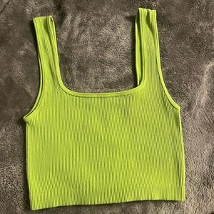 Zara lime green tank